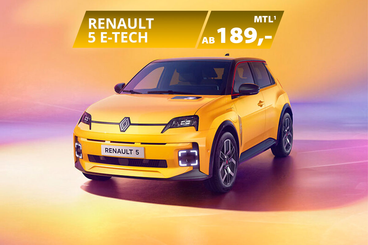 Renault 5 E-Tech 100% elektrisch