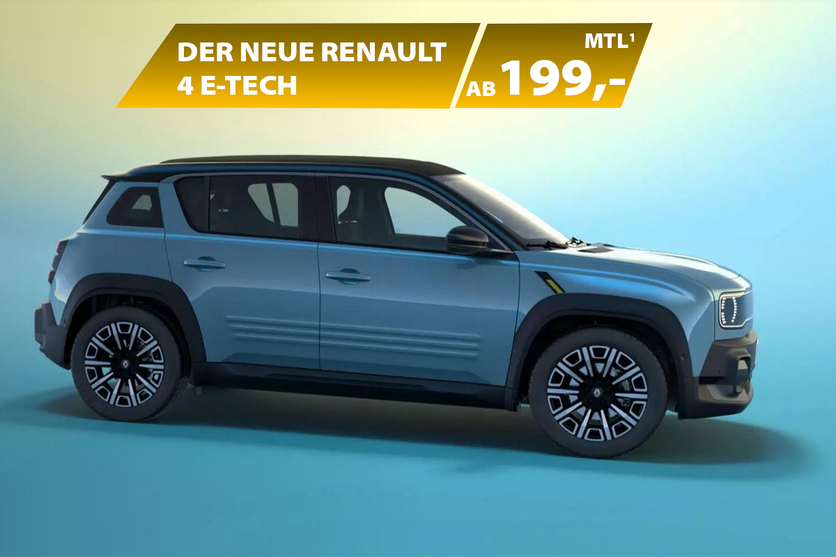 Renault 4 E-Tech 100% elektrisch