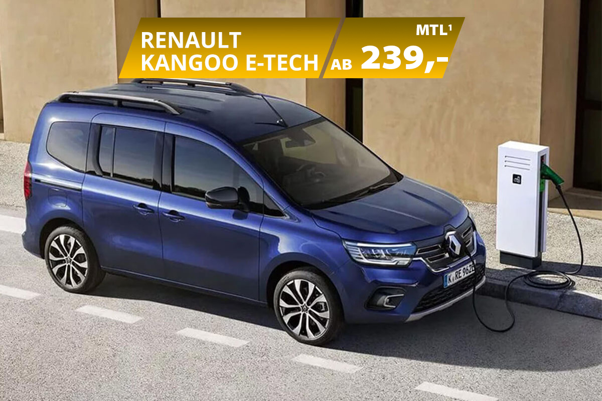 Der Renault Kangoo E-Tech 100% elektrisch
