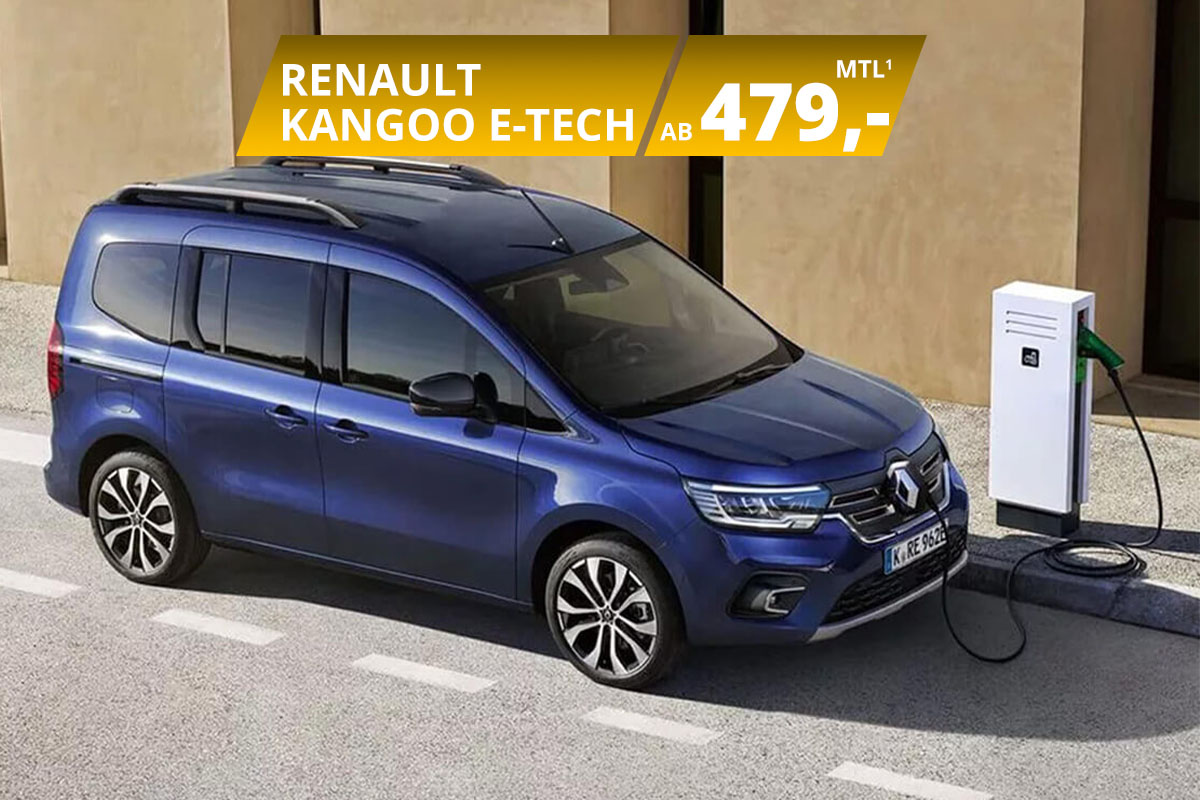 Der Renault Kangoo E-Tech 100% elektrisch