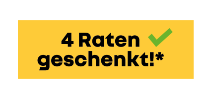 4 Raten geschenkt