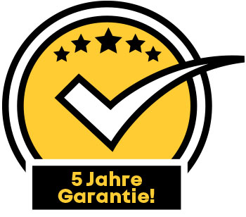 5 Jahre Garantie kostenlos