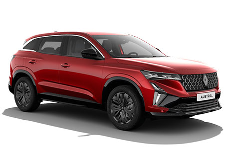 zu sehen ist ein weißer Renault Austral Evolution 