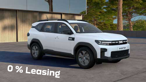 zu sehen ist ein weißer Dacia Bigster Essential 