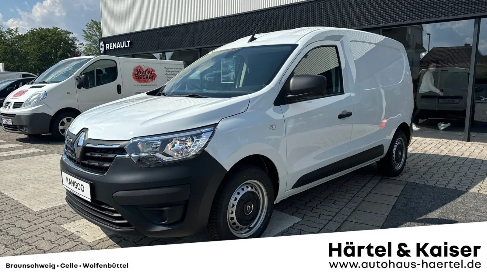 zu sehen ist ein weißer Renault Express