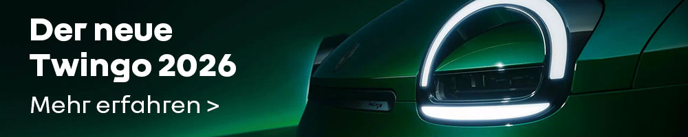 Banner zum neuen elektro-Twingo 2026
